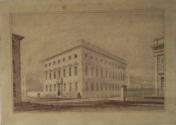 Perspective View of The Athenaeum, Manchester, reversed